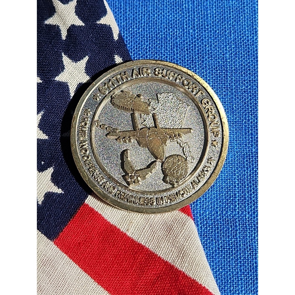 611th Air Support Squadron Alaska Challenge Coin Commander Outstanding